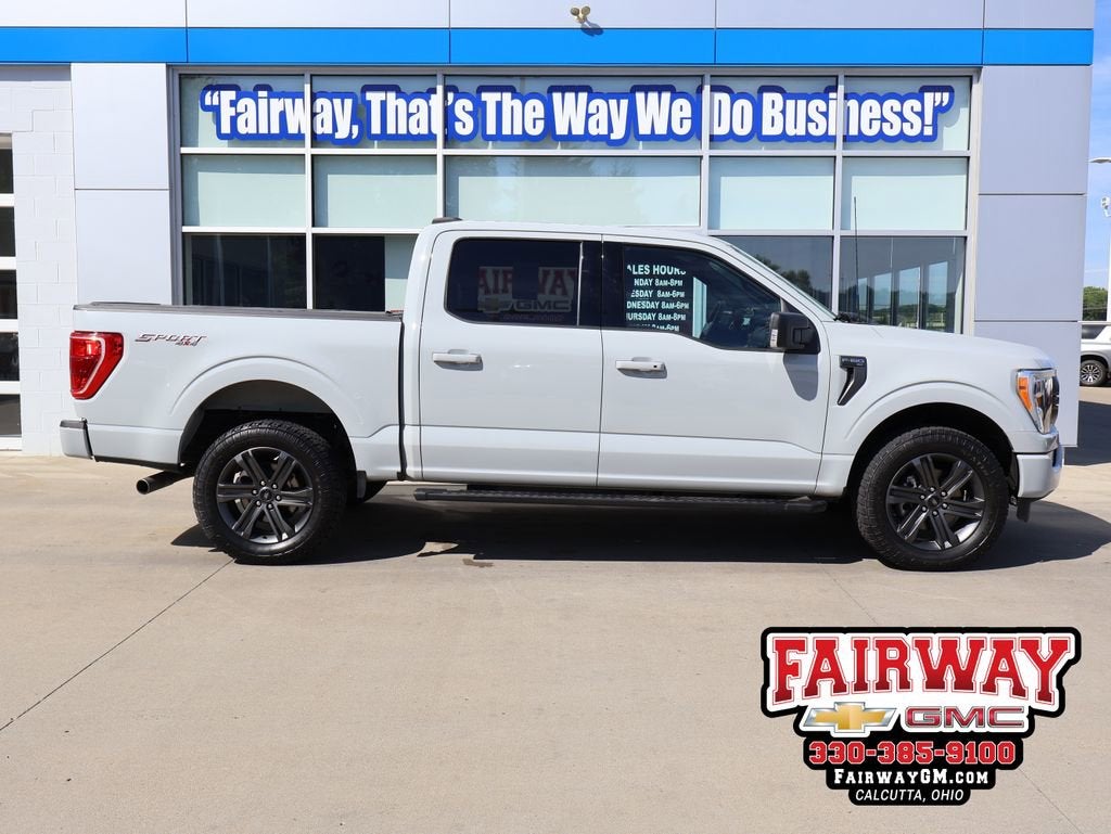 2023 Ford F-150 XLT in Gray — front three-quarter view