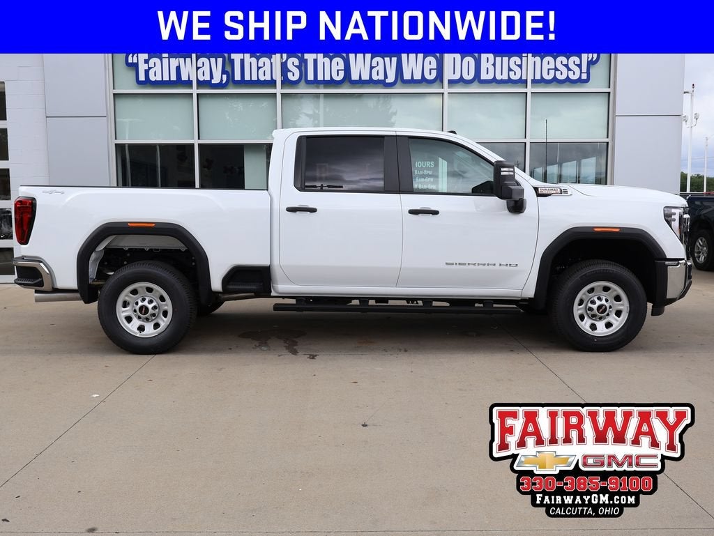 2026 GMC Sierra 3500 HD Pro in Summit White — front three-quarter view