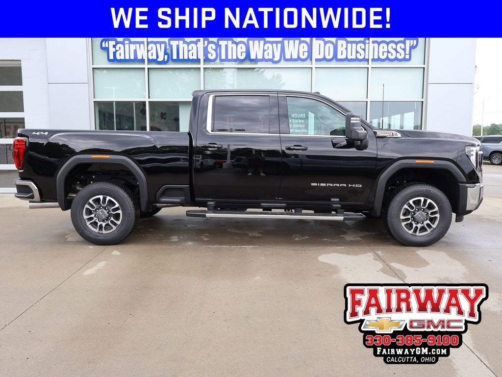 2026 GMC Sierra 3500 HD SLE in Onyx Black — front three-quarter view
