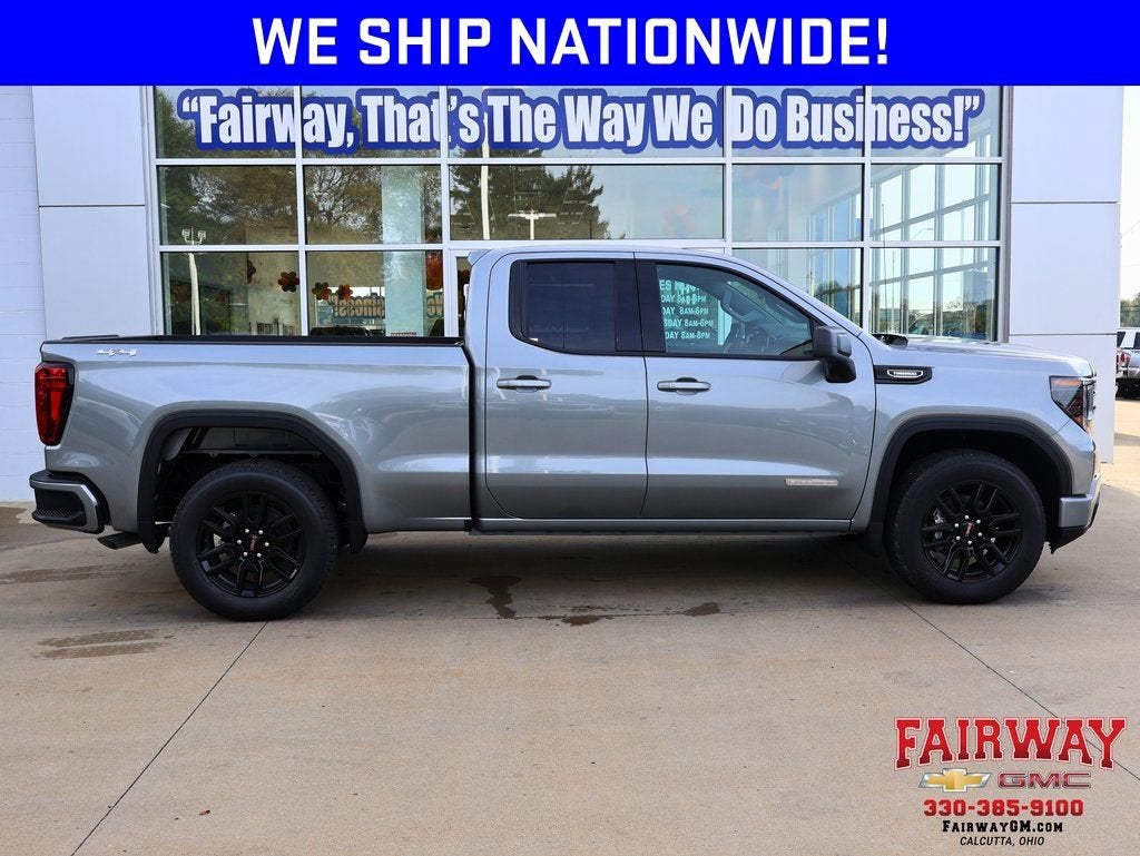 2026 GMC Sierra 1500 Elevation in Sterling Metallic — front three-quarter view