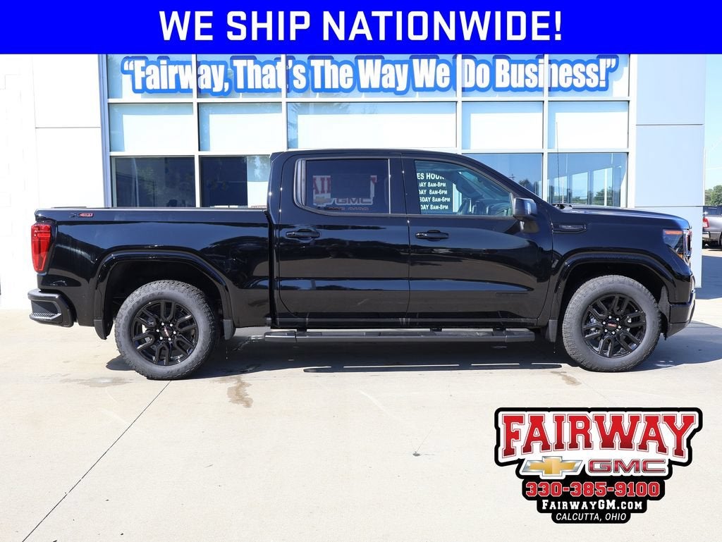 2026 GMC Sierra 1500 Elevation in Onyx Black — front three-quarter view