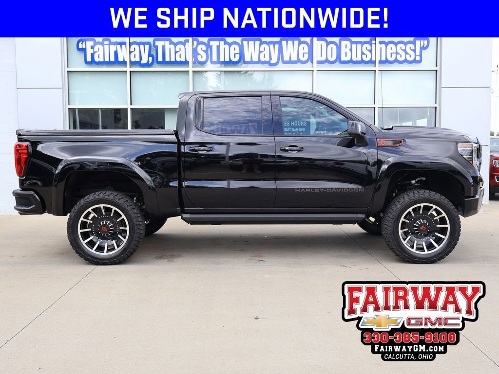 2026 GMC Sierra 1500 AT4 in Onyx Black — front three-quarter view