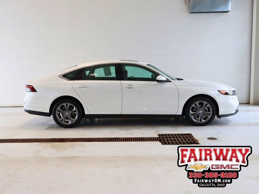 2024 Honda Accord Sedan EX in White — front three-quarter view