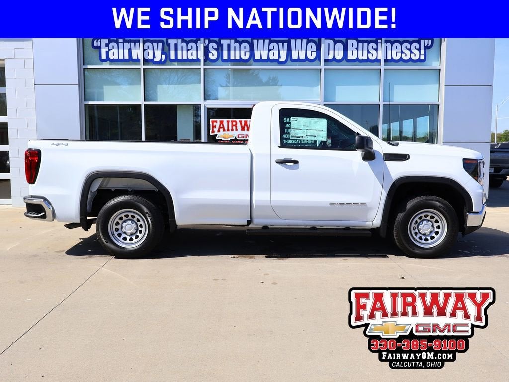 2026 GMC Sierra 1500 Pro in Summit White — front three-quarter view