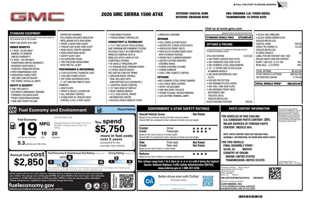 2026 GMC Sierra 1500 — detail view