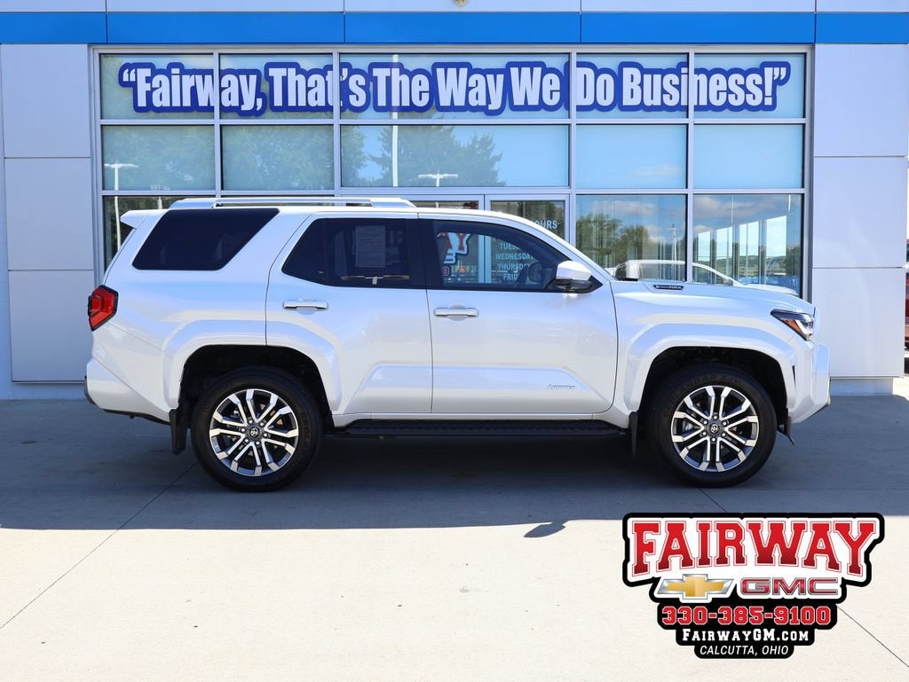 2026 Toyota 4Runner Hybrid Limited in Off-White — front three-quarter view
