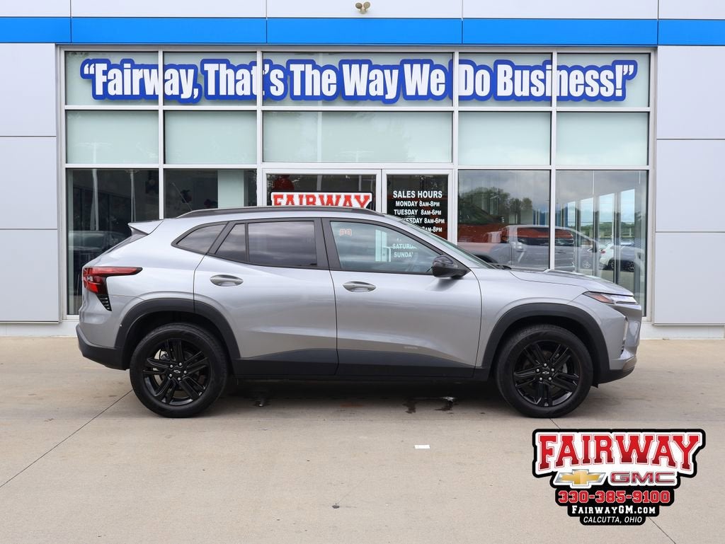 2024 Chevrolet Trax ACTIV in Sterling Gray Metallic — front three-quarter view